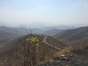 Deserted roads to Pyin Oo Lwin
