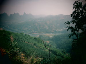 Looking over the Li River on the way to Xingping
