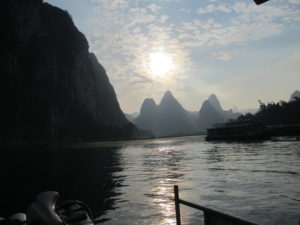 Boat trip back to Yangshuo