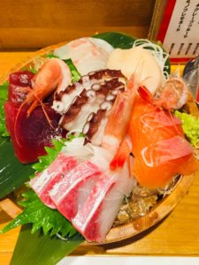 Sashimi in an Izakaya