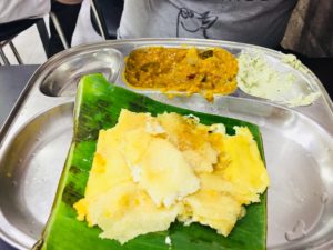 Eating a Dosa in Kandy