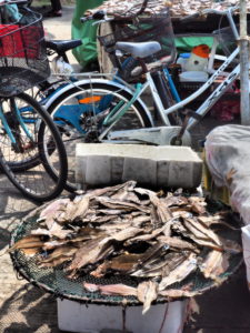 Fish drying in Cheng Chau