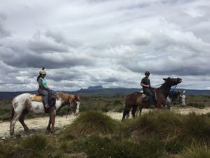 Horse riding around Cradle Mountain