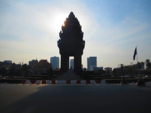 Independence Monument at Sunset