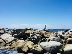 Walking on the Bay of Fires