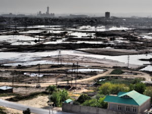 Baku Oil Fields from Ramana Castle