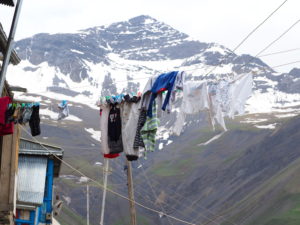 Clothes drying in Xinaliq