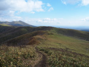 Hiking towards Mashu Dake