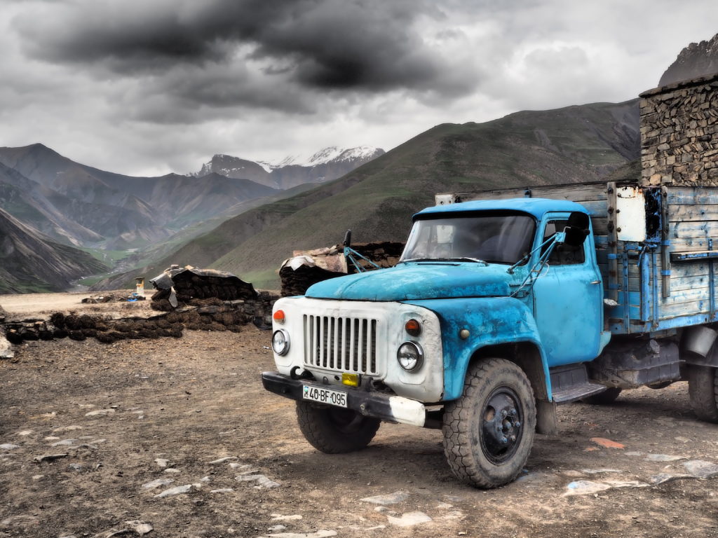 Old Soviet Truck Xinaliq