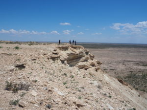 Looking out from the edge of the Ustyurt Plateau