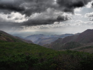 Looking down towards Rausu