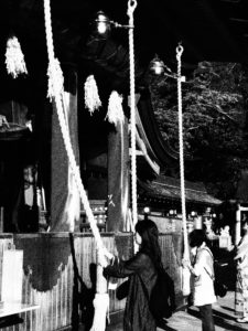 Ringing Bells at one of Kyoto's many temples