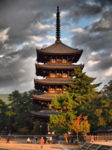 Kofukuji Temple at Sunset in Nara