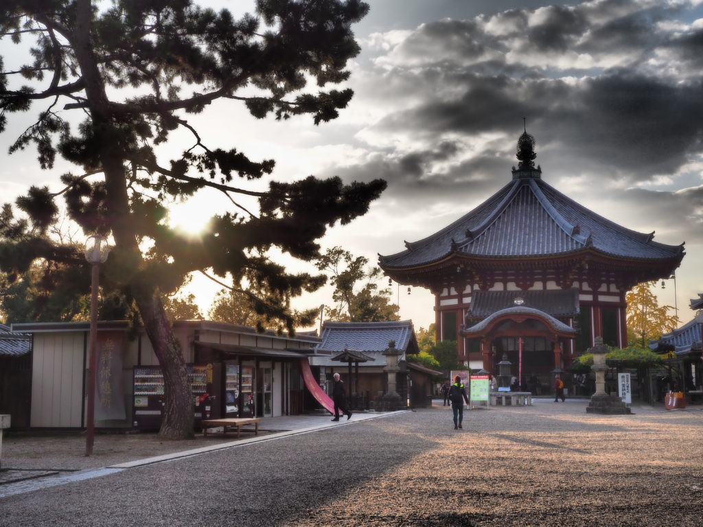 Temple at Sunset in Nara