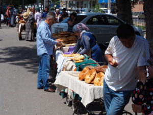 Bread sellers Tashkent
