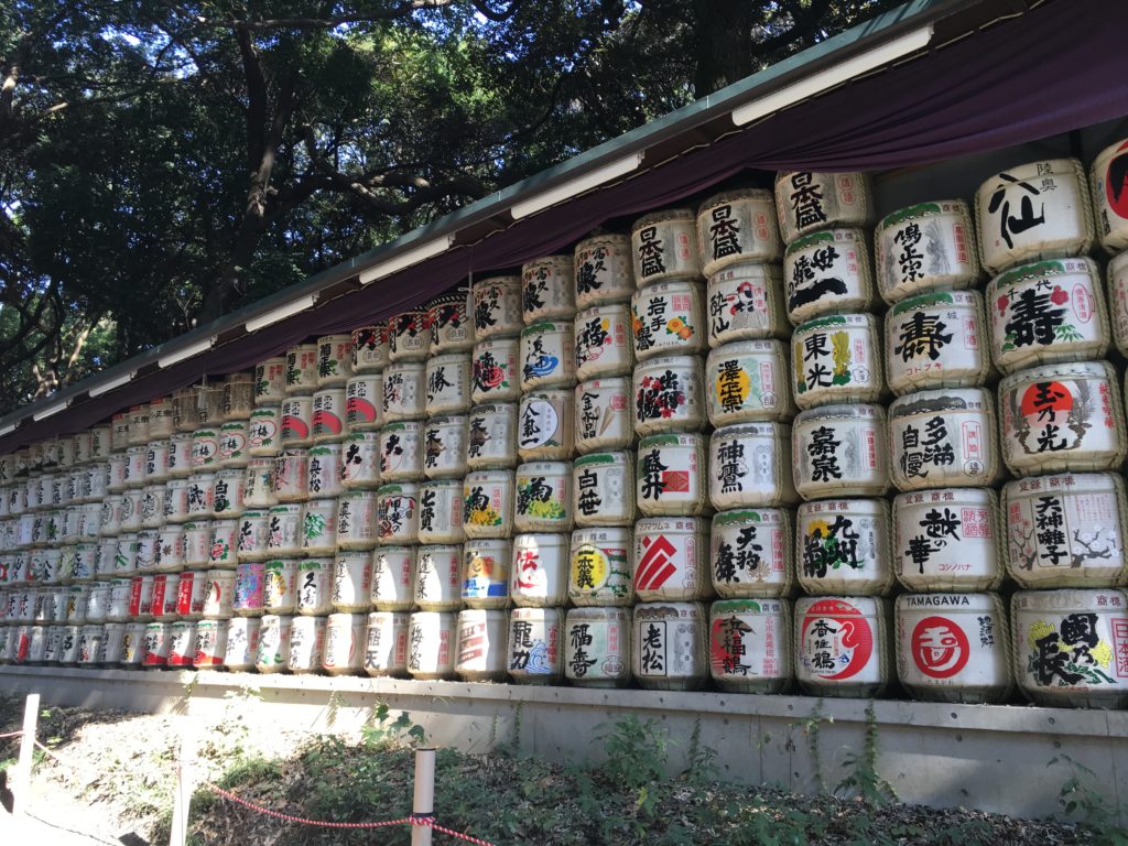 Sake Jars at the Meiji Shrine