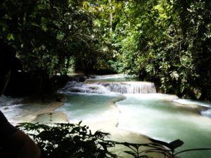 Exploring Kuangsi Waterfall 