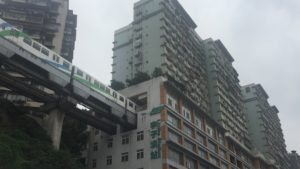 Liziba subway station in Chongqing