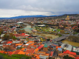 Stunning views of Tbilisi from the Mother of Georgia Statue