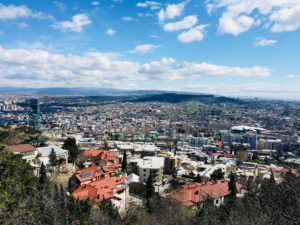 Stunning views over Tbilisi from Mtatsminda