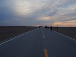 Sunset Yadan National Park Gansu