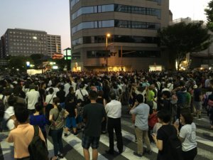 Yamakasa Festival Crowds